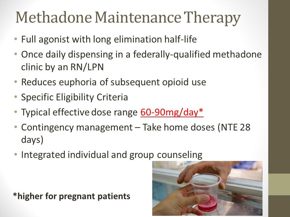 effects of methadone Tomball TX